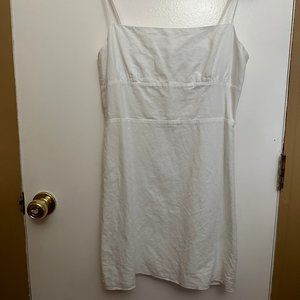 Aritzia Sunday Best White Linen Dress